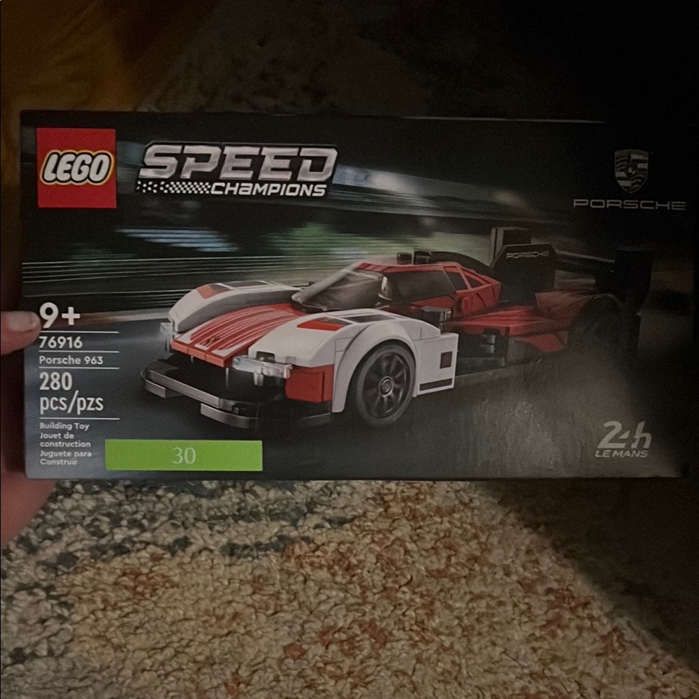 LEGO Speed Champions Porsche 963 Building Set - Red and White. Brand new in box.